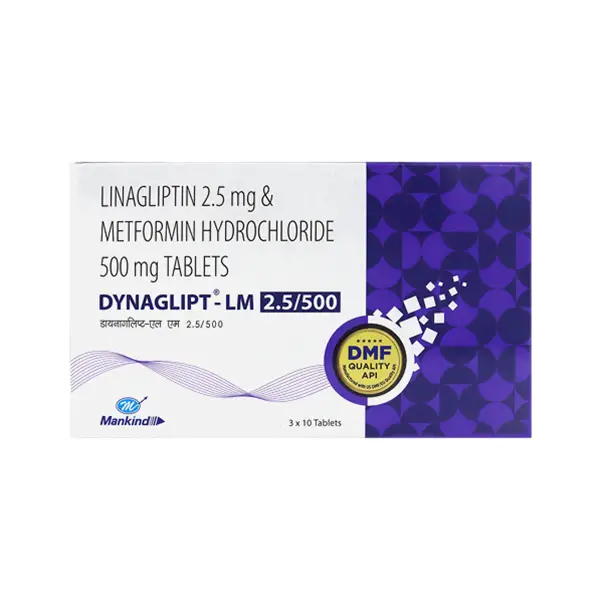 Dynaglipt LM 500mg/2.5mg Tablet